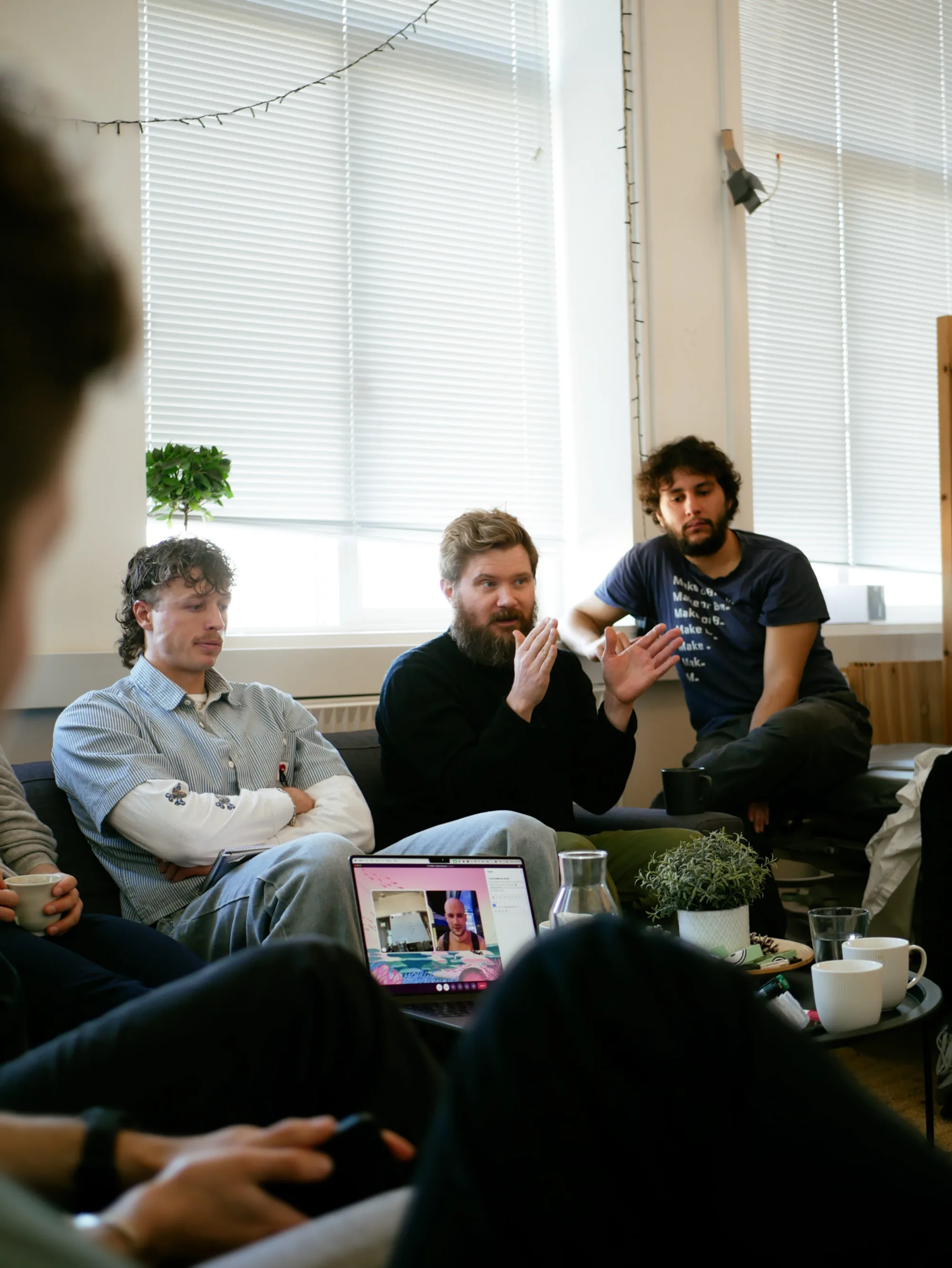 Teton team in a working discussion